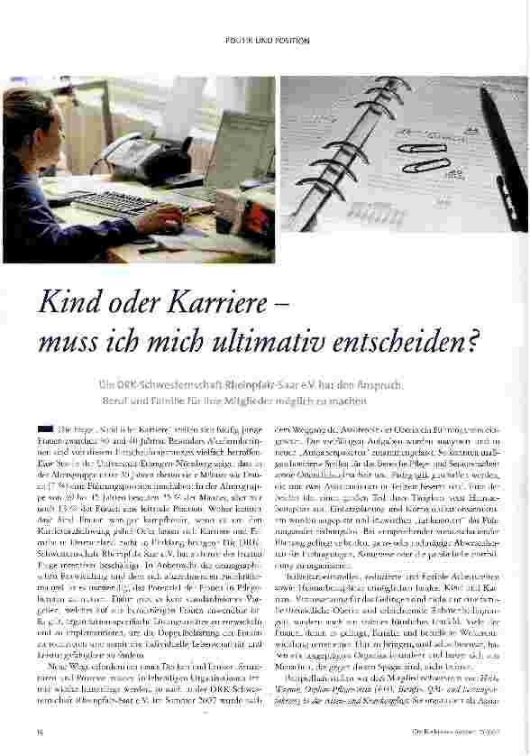 Vorschauseite 1: Kind oder Karriere - muss ich mich ultimativ entscheiden?