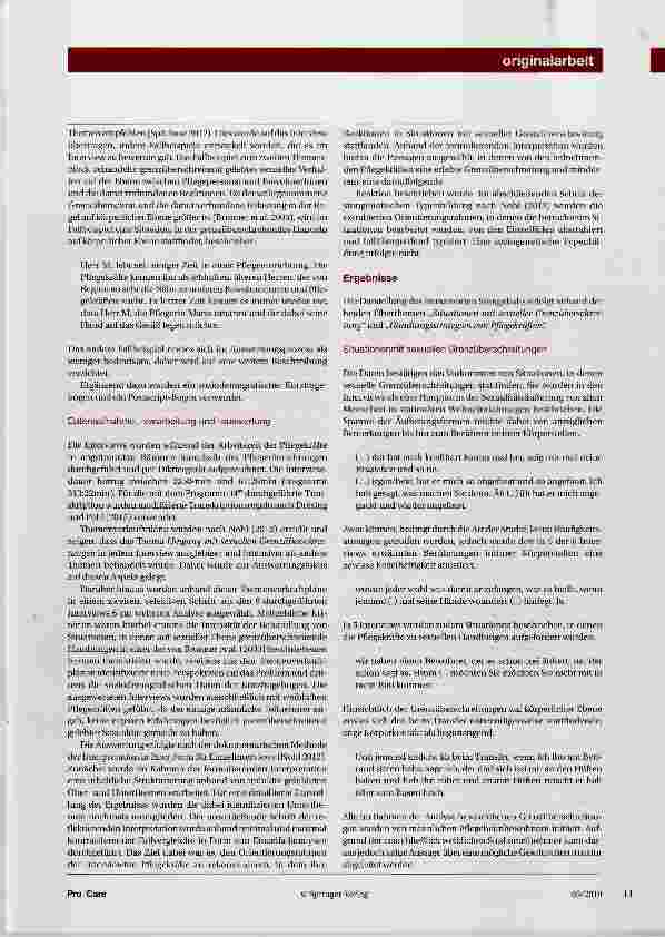 Vorschauseite 3: Die Herausforderung grenzüberschreitender Sexualität in der stationären Altenpflege Eine explorative Studie zu den Handlungsstrategien von Pflegekräften