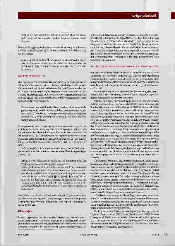 Vorschauseite 5: Die Herausforderung grenzüberschreitender Sexualität in der stationären Altenpflege Eine explorative Studie zu den Handlungsstrategien von Pflegekräften