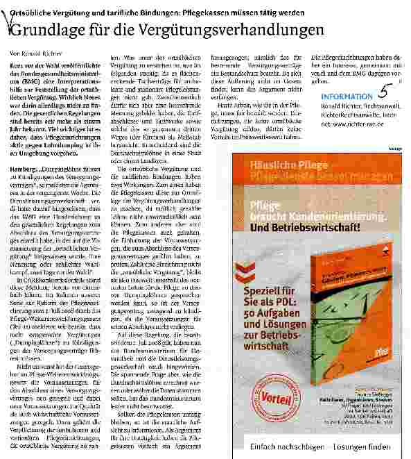 Vorschauseite 1: Grundlage für die Vergütungsverhandlungen