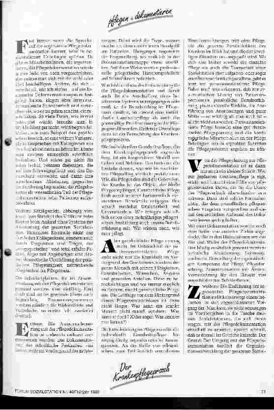 Vorschauseite 2: Pflegen und dokumentieren Der Krankenpflegeprozess