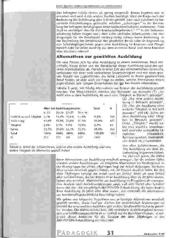 Vorschauseite 5: Ausbildungsmotivation und Lebenssituation von angehenden Krankenschwestern und -pflegern