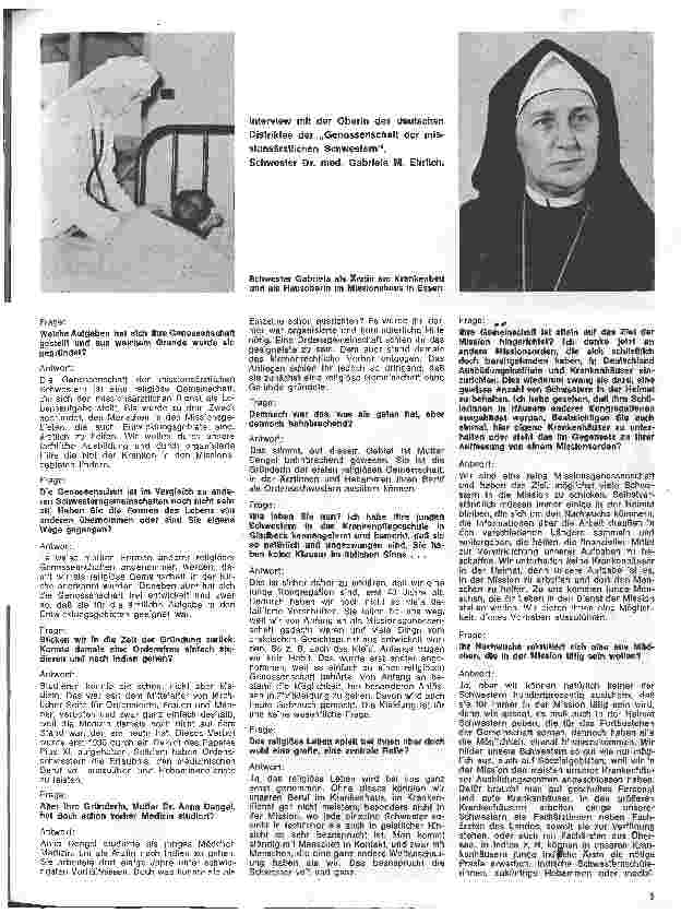 Vorschauseite 4: Ein heiliges Wagnes 384 Gemeinschaft der Missionsärztlichen Schwestern