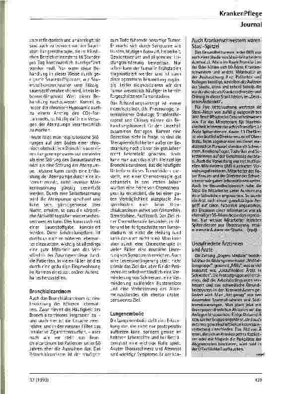 Vorschauseite 4: Besonderheiten der Diagnostik und Therapie pulmonaler Erkrankungen im Alter