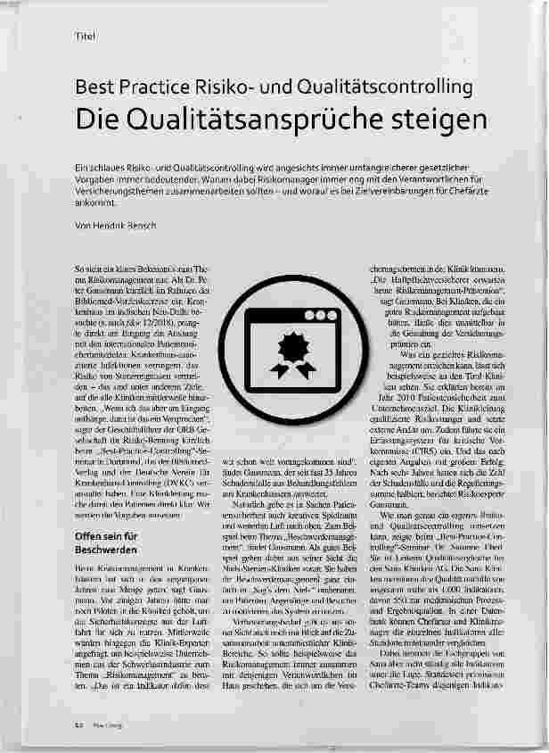 Vorschauseite 1: Die Qualitätsansprüche steigen