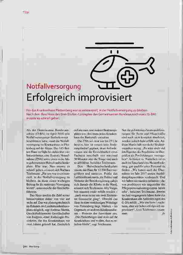 Vorschauseite 1: Erfolgreich improvisiert