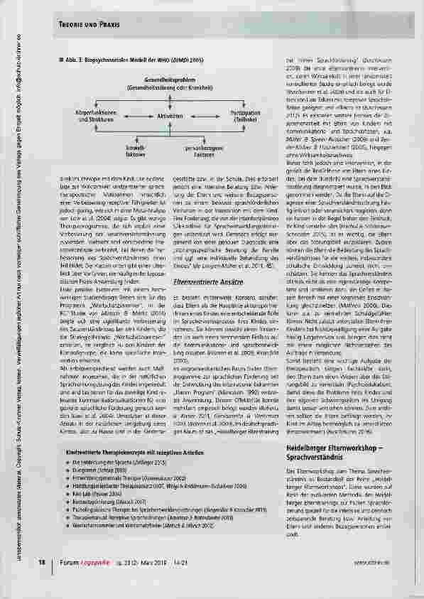 Vorschauseite 5: Elternzentrierte Intervention bei Sprachverständnisstörungen