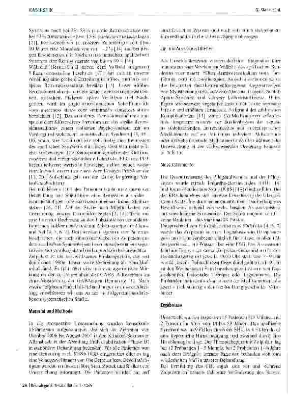 Vorschauseite 2: Zolpidem beim apallischen Syndrom