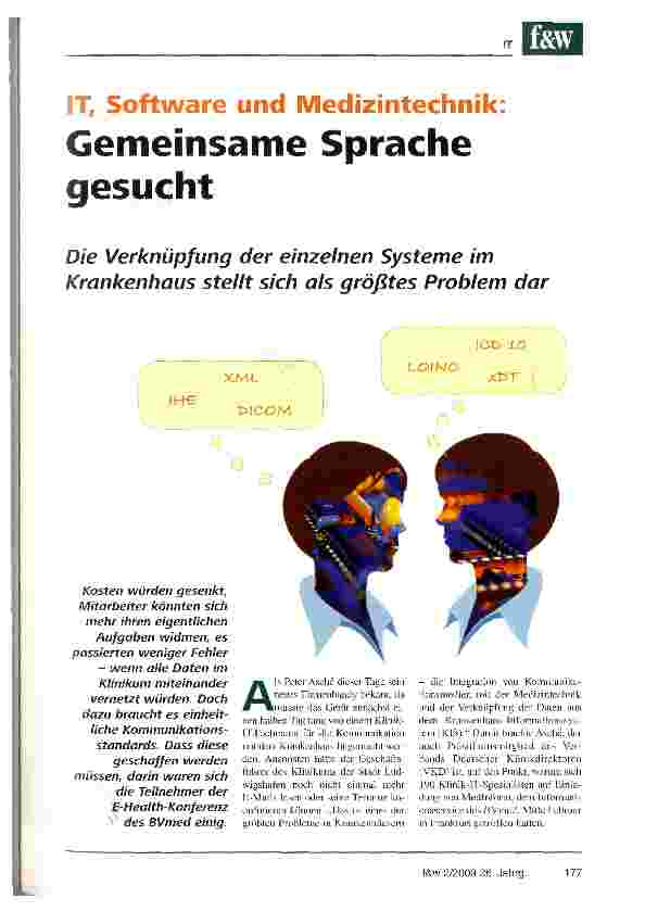 Vorschauseite 1: Gemeinsame Sprache gesucht