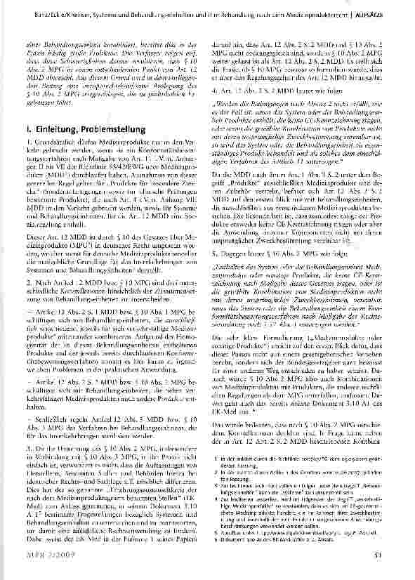Vorschauseite 2: Systeme und Behandlungseinheiten und ihre Behandlung nach dem Medizinprodukterecht