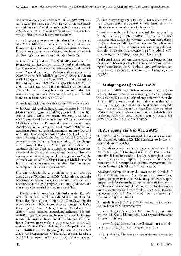 Vorschauseite 3: Systeme und Behandlungseinheiten und ihre Behandlung nach dem Medizinprodukterecht