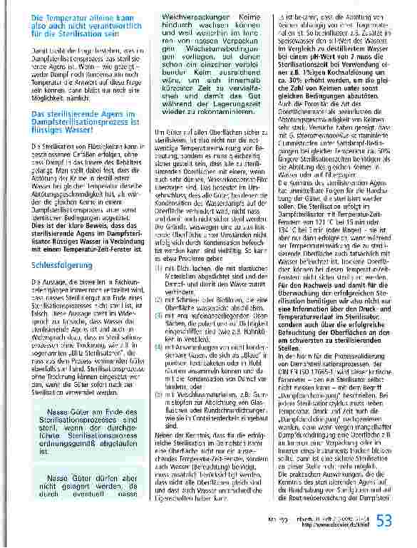 Vorschauseite 3: Fortbildung Dampfsterilisation