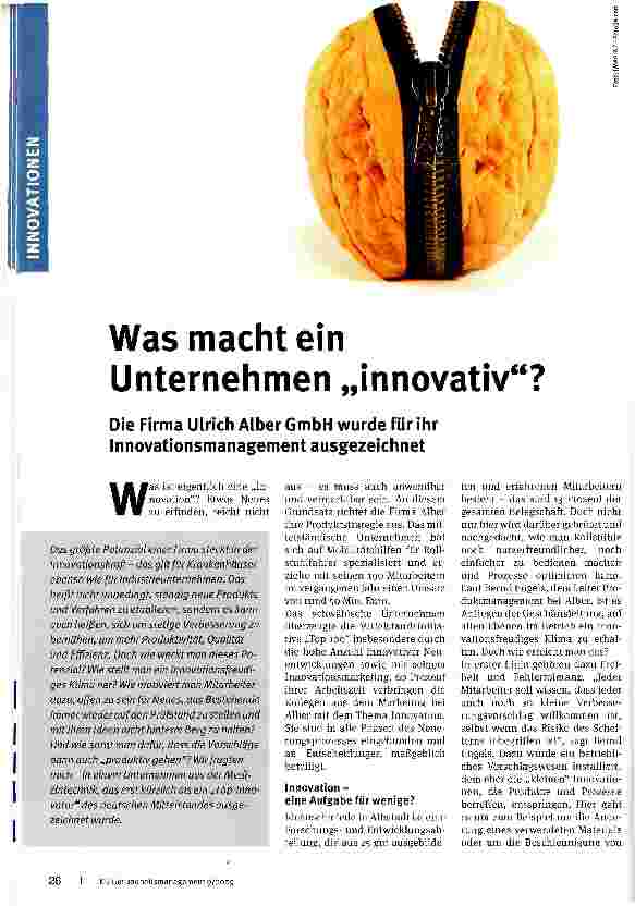 Vorschauseite 1: Was macht ein Unternehmen „innovativ?