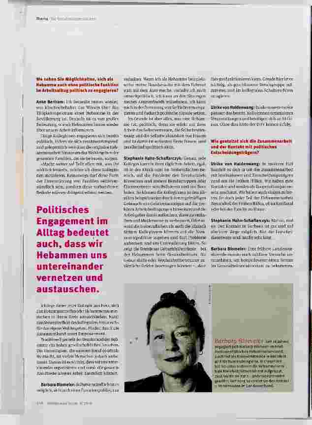 Vorschauseite 2: Von der Hebamme zur Berufspolitikerin
