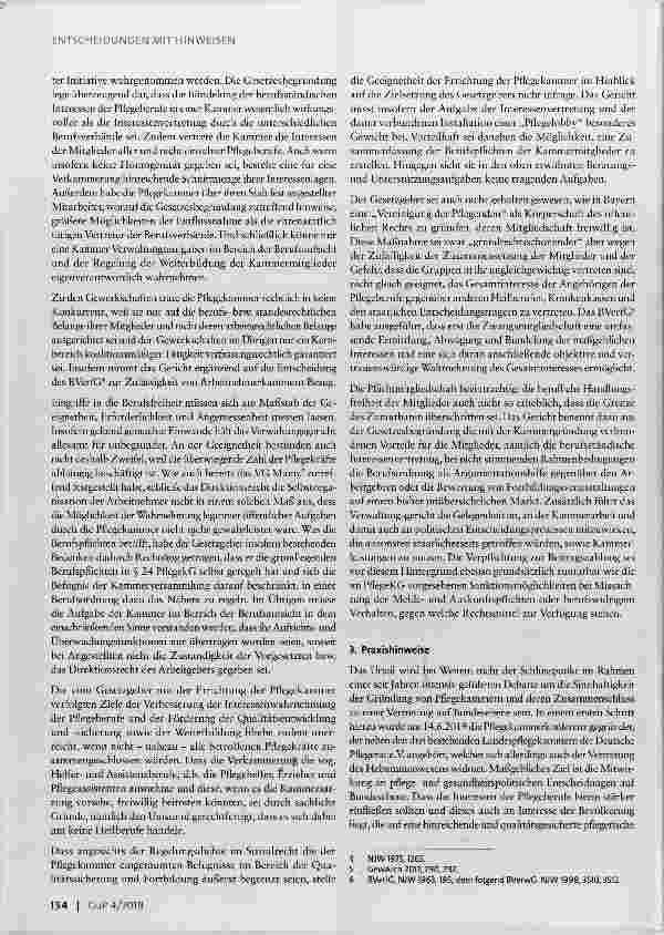 Vorschauseite 3: Pflichtmitgliedschaft in der Pflegekammer Niedersachsen