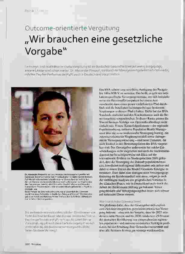 Vorschauseite 1: Wir brauchen eine gesetzliche Vorgabe