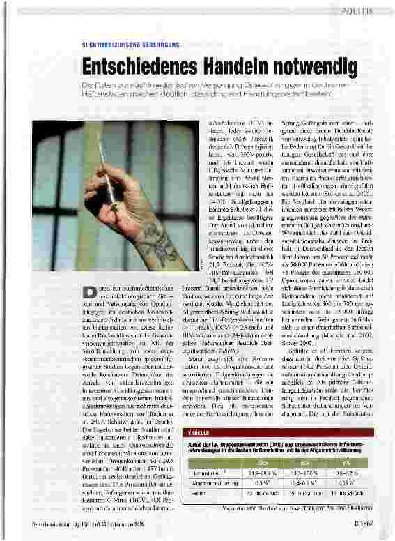 Vorschauseite 1: Entschiedenes Handeln notwendig