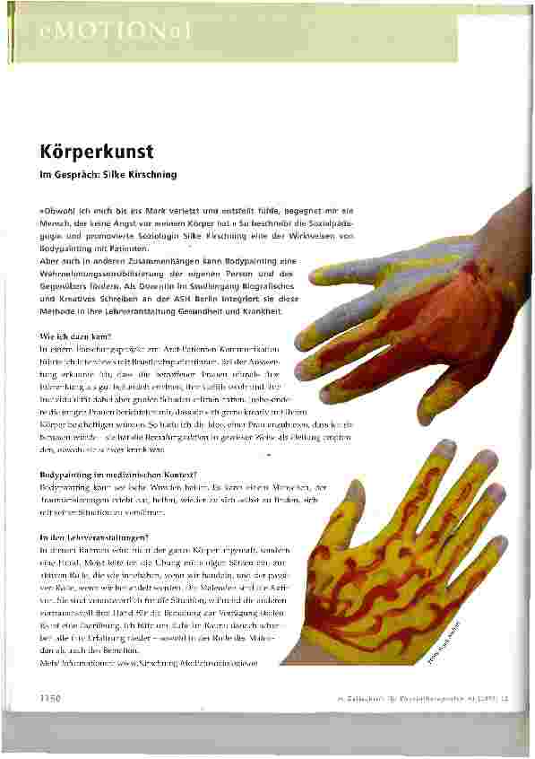Vorschauseite 1: Körperkunst