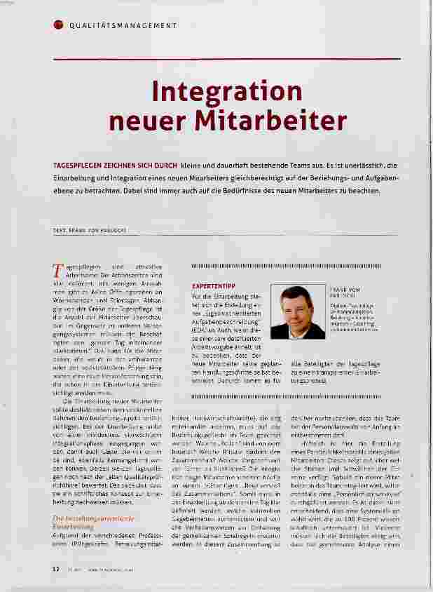 Vorschauseite 1: Integration neuer Mitarbeiter