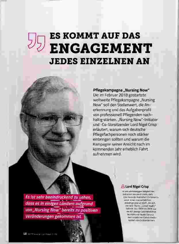 Vorschauseite 1: ES KOMMT AUF DAS ENGAGEMENT JEDES EINZELNEN AN