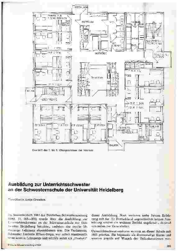 Vorschauseite 1: Ausbildung zur Unterrichtsschwester an der Schwesternschule der Universität Heidelberg