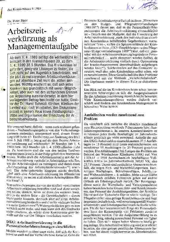 Vorschauseite 1: Arbeitszeitverkürzung als Managementaufgabe