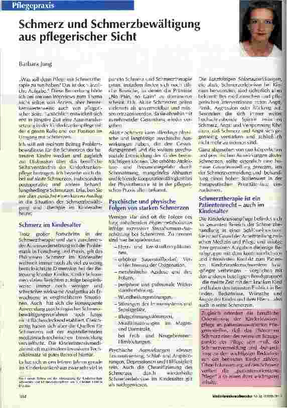 Vorschauseite 1: Schmerz und Schmerzbewältigung aus pflegerischer Sicht