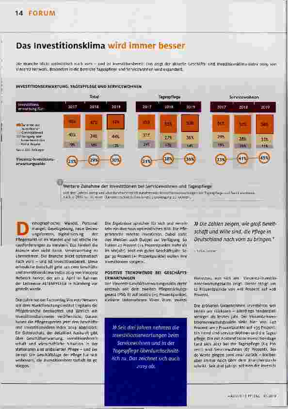 Vorschauseite 1: Das Investitionsklima wird immer besser