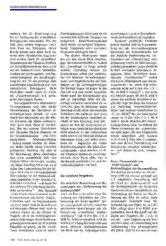 Vorschauseite 3: Morbi-RSA und Einflussnahmen auf ärztliches Kodierverhalten