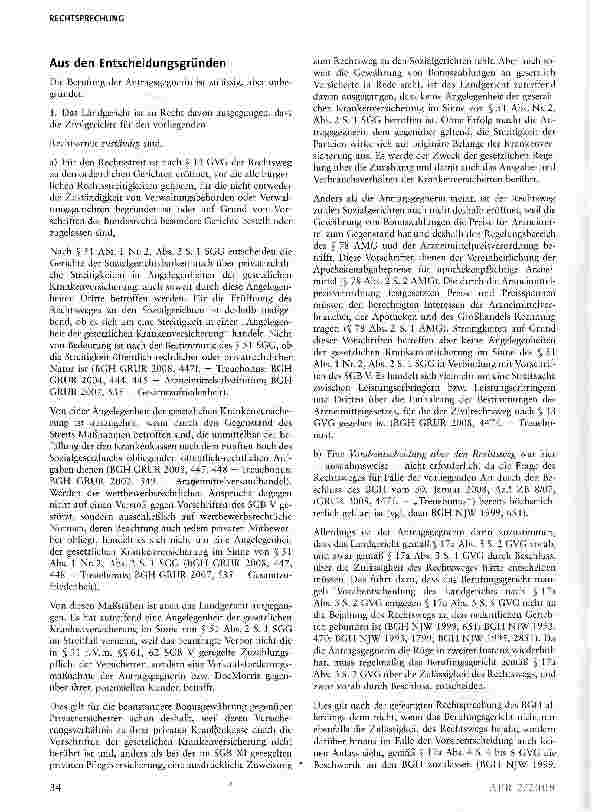 Vorschauseite 3: Geltung der Arzneimittelpreisvorschriften für ausländische Versandapotheken