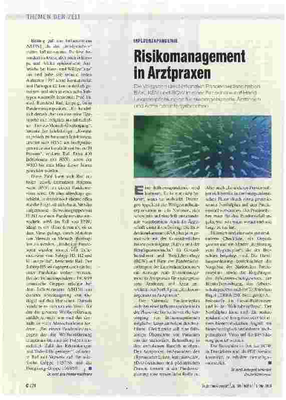Vorschauseite 1: Risikomanagement in Arztpraxen