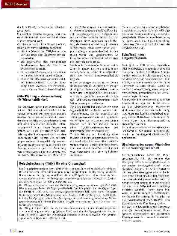 Vorschauseite 2: Servicegesellschaft: Flexibles Modell mit Zukunft