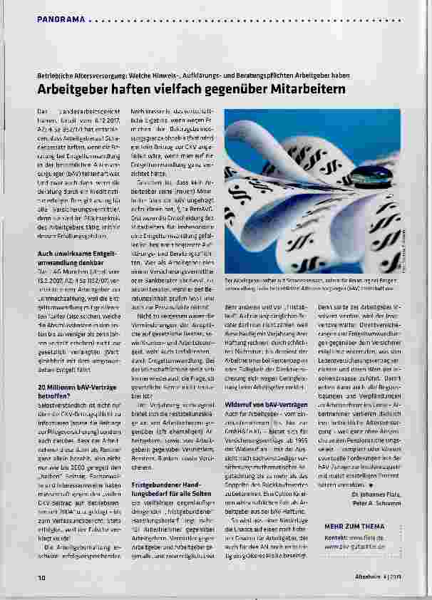 Vorschauseite 1: Arbeitgeber haften vielfach gegenüber Mitarbeitern