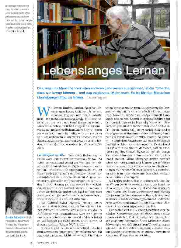 Vorschauseite 1: Lebenslanges Lernen