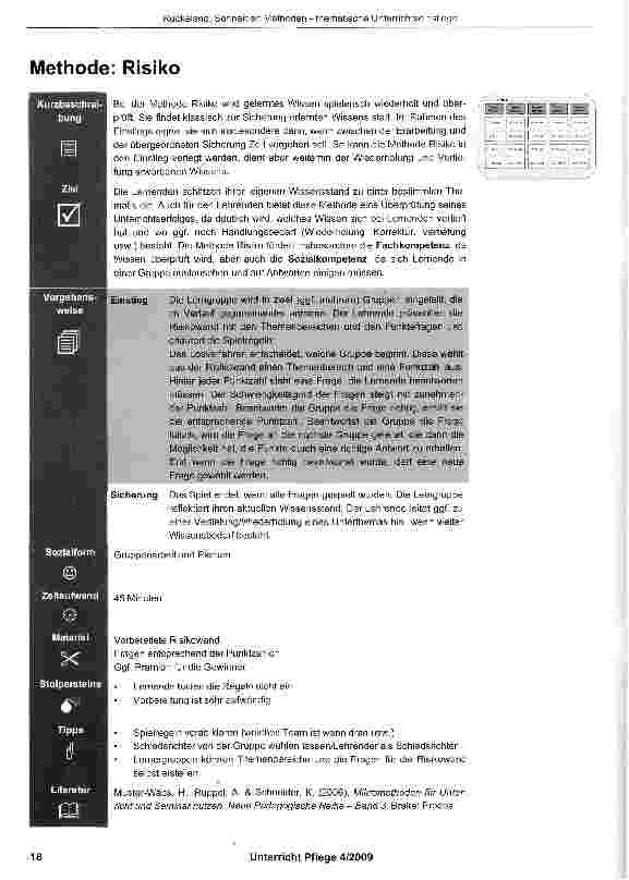 Vorschauseite 4: Methoden thematischer Unterrichtseinstiege am Beispiel der Thematik „Menschen mit Osteoporose begleiten