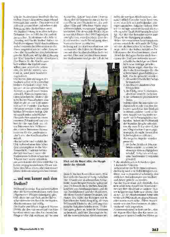 Vorschauseite 3: Studiengang mit internationalem Flair Das Masterstudium an der University of Edinburgh