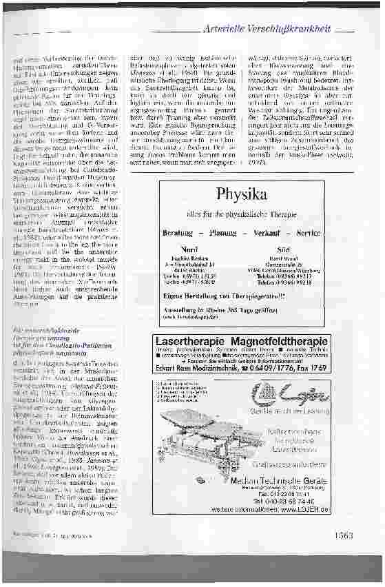 Vorschauseite 4: Periphere arterielle Verschlußkrankheit (PAVK) biophysiologische Grundlagen für die Bewegungstherapie