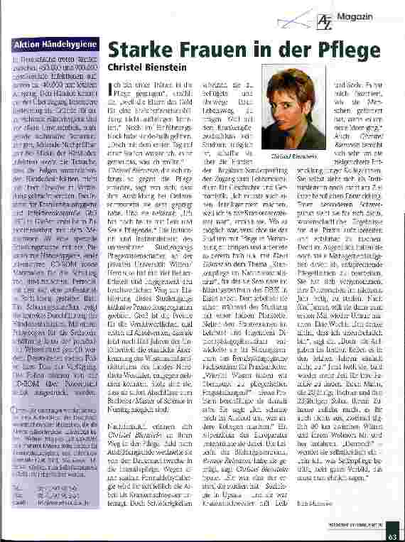 Vorschauseite 1: Starke Frauen in der Pflege