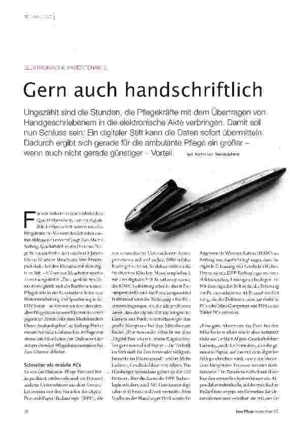 Vorschauseite 1: Gern auch handschriftlich