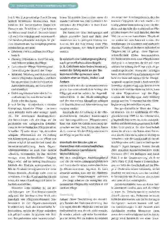 Vorschauseite 5: Pflege als Profession?