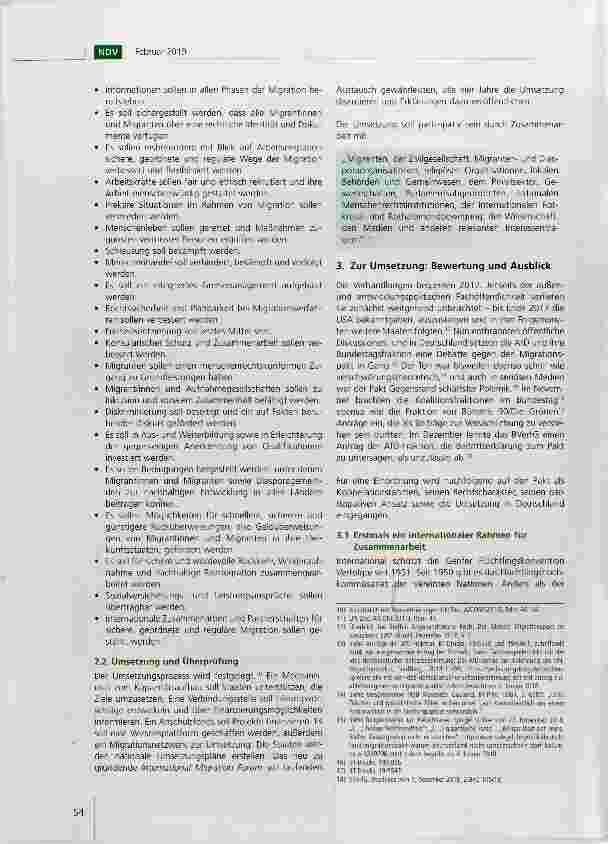 Vorschauseite 2: Der Globale Migrationspakt: Chance für bessere internationale Zusammenarbeit