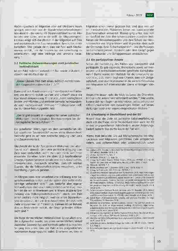 Vorschauseite 3: Der Globale Migrationspakt: Chance für bessere internationale Zusammenarbeit