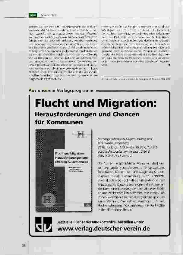 Vorschauseite 4: Der Globale Migrationspakt: Chance für bessere internationale Zusammenarbeit