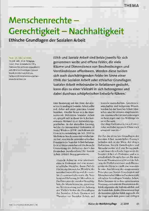 Vorschauseite 1: Menschenrechte Gerechtigkeit Nachhaltigkeit