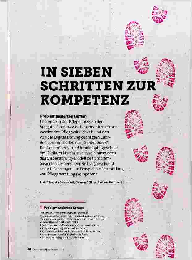 Vorschauseite 1: IN SIEBEN SCHRITTEN ZUR KOMPETENZ