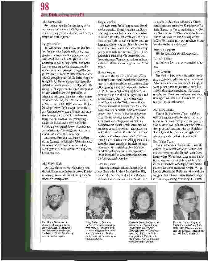 Vorschauseite 2: Gerontotherapeut - Eine notwendige Zusatzausbildung?