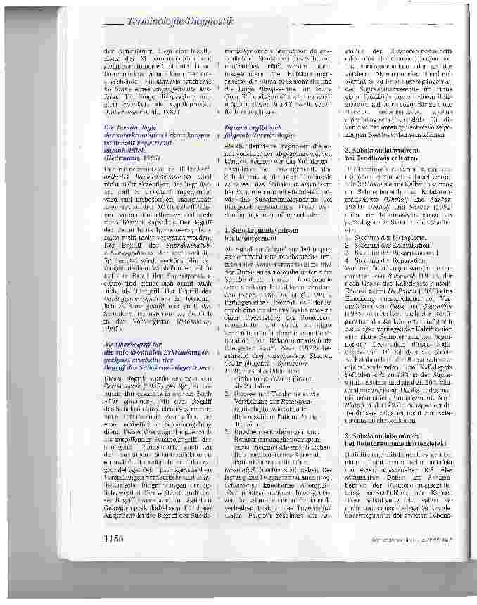 Vorschauseite 4: Terminologie und Diagnostik subakromialer Erkrankungen