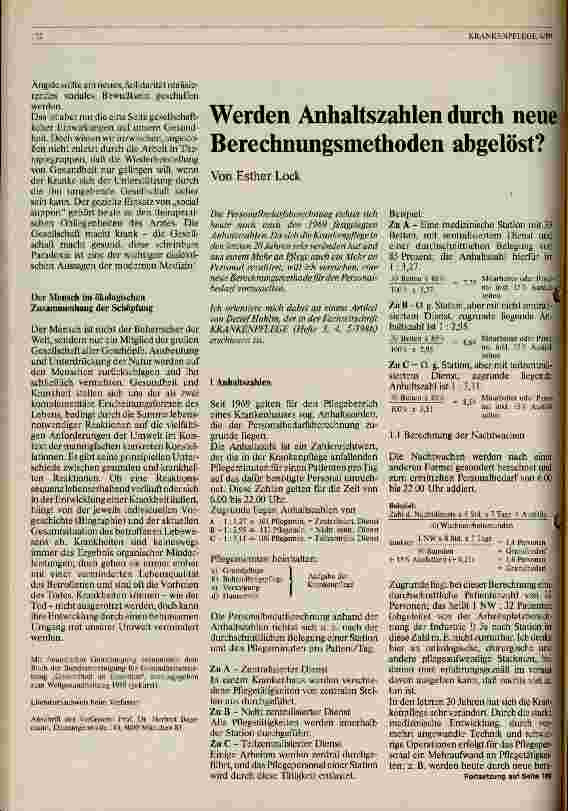 Vorschauseite 1: Werden Anhaltzahlen durch neue Berechnungsmethoden abgelöst