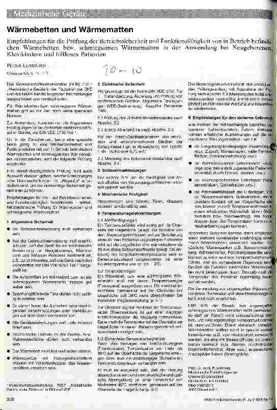 Vorschauseite 1: Wärmebetten und Wärmematten