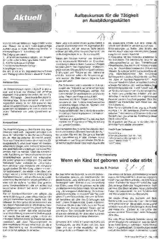 Vorschauseite 1: Aufbaukursus für die Tätigkeit an Ausbildungsstätten